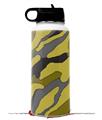 Skin Wrap Decal compatible with Hydro Flask Wide Mouth Bottle 32oz Camouflage Yellow (BOTTLE NOT INCLUDED)