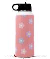 Skin Wrap Decal compatible with Hydro Flask Wide Mouth Bottle 32oz Pastel Flowers on Pink (BOTTLE NOT INCLUDED)
