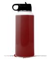 Skin Wrap Decal compatible with Hydro Flask Wide Mouth Bottle 32oz Solids Collection Red Dark (BOTTLE NOT INCLUDED)