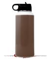 Skin Wrap Decal compatible with Hydro Flask Wide Mouth Bottle 32oz Solids Collection Chocolate Brown (BOTTLE NOT INCLUDED)