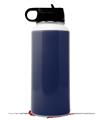Skin Wrap Decal compatible with Hydro Flask Wide Mouth Bottle 32oz Solids Collection Navy Blue (BOTTLE NOT INCLUDED)