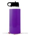 Skin Wrap Decal compatible with Hydro Flask Wide Mouth Bottle 32oz Solids Collection Purple (BOTTLE NOT INCLUDED)