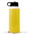 Skin Wrap Decal compatible with Hydro Flask Wide Mouth Bottle 32oz Solids Collection Yellow (BOTTLE NOT INCLUDED)