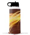 Skin Wrap Decal compatible with Hydro Flask Wide Mouth Bottle 32oz Mystic Vortex Yellow (BOTTLE NOT INCLUDED)