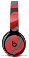Skin Decal Wrap works with Original Beats Solo Pro Headphones Camouflage Red Skin Only BEATS NOT INCLUDED