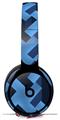 Skin Decal Wrap works with Original Beats Solo Pro Headphones Retro Houndstooth Blue Skin Only BEATS NOT INCLUDED