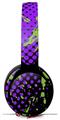 Skin Decal Wrap works with Original Beats Solo Pro Headphones Halftone Splatter Green Purple Skin Only BEATS NOT INCLUDED