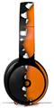 Skin Decal Wrap works with Original Beats Solo Pro Headphones Ripped Colors Black Orange Skin Only BEATS NOT INCLUDED
