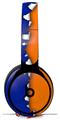 Skin Decal Wrap works with Original Beats Solo Pro Headphones Ripped Colors Blue Orange Skin Only BEATS NOT INCLUDED