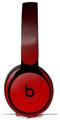 Skin Decal Wrap works with Original Beats Solo Pro Headphones Smooth Fades Red Black Skin Only BEATS NOT INCLUDED