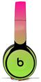 Skin Decal Wrap works with Original Beats Solo Pro Headphones Smooth Fades Neon Green Hot Pink Skin Only BEATS NOT INCLUDED