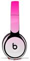 Skin Decal Wrap works with Original Beats Solo Pro Headphones Smooth Fades White Hot Pink Skin Only BEATS NOT INCLUDED