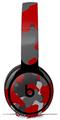 Skin Decal Wrap works with Original Beats Solo Pro Headphones WraptorCamo Old School Camouflage Camo Red Skin Only BEATS NOT INCLUDED