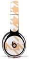 Skin Decal Wrap works with Original Beats Solo Pro Headphones Houndstooth Peach Skin Only BEATS NOT INCLUDED