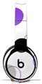 Skin Decal Wrap works with Original Beats Solo Pro Headphones Lots of Dots Purple on White Skin Only BEATS NOT INCLUDED
