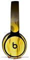 Skin Decal Wrap works with Original Beats Solo Pro Headphones Fire Yellow Skin Only BEATS NOT INCLUDED