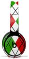 Skin Decal Wrap works with Original Beats Solo Pro Headphones Argyle Red and Green Skin Only BEATS NOT INCLUDED