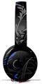 Skin Decal Wrap works with Original Beats Solo Pro Headphones Twisted Garden Gray and Blue Skin Only BEATS NOT INCLUDED