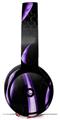 Skin Decal Wrap works with Original Beats Solo Pro Headphones Metal Flames Purple Skin Only BEATS NOT INCLUDED