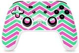 Skin Decal Wrap works with Original Google Stadia Controller Zig Zag Teal Green and Pink Skin Only CONTROLLER NOT INCLUDED