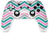 Skin Decal Wrap works with Original Google Stadia Controller Zig Zag Teal Pink and Gray Skin Only CONTROLLER NOT INCLUDED