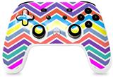 Skin Decal Wrap works with Original Google Stadia Controller Zig Zag Colors 04 Skin Only CONTROLLER NOT INCLUDED