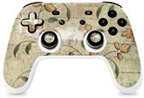 Skin Decal Wrap works with Original Google Stadia Controller Flowers and Berries Orange Skin Only CONTROLLER NOT INCLUDED