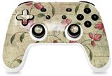 Skin Decal Wrap works with Original Google Stadia Controller Flowers and Berries Red Skin Only CONTROLLER NOT INCLUDED