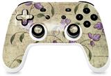 Skin Decal Wrap works with Original Google Stadia Controller Flowers and Berries Purple Skin Only CONTROLLER NOT INCLUDED