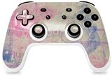 Skin Decal Wrap works with Original Google Stadia Controller Pastel Abstract Pink and Blue Skin Only CONTROLLER NOT INCLUDED