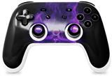 Skin Decal Wrap works with Original Google Stadia Controller Flaming Fire Skull Purple Skin Only CONTROLLER NOT INCLUDED