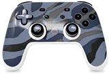 Skin Decal Wrap works with Original Google Stadia Controller Camouflage Blue Skin Only CONTROLLER NOT INCLUDED