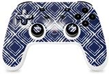 Skin Decal Wrap works with Original Google Stadia Controller Wavey Navy Blue Skin Only CONTROLLER NOT INCLUDED