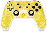 Skin Decal Wrap works with Original Google Stadia Controller Wavey Yellow Skin Only CONTROLLER NOT INCLUDED