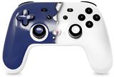 Skin Decal Wrap works with Original Google Stadia Controller Ripped Colors Blue White Skin Only CONTROLLER NOT INCLUDED