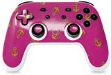 Skin Decal Wrap works with Original Google Stadia Controller Anchors Away Fuschia Hot Pink Skin Only CONTROLLER NOT INCLUDED