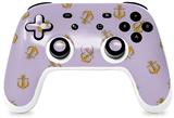 Skin Decal Wrap works with Original Google Stadia Controller Anchors Away Lavender Skin Only CONTROLLER NOT INCLUDED