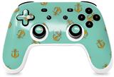 Skin Decal Wrap works with Original Google Stadia Controller Anchors Away Seafoam Green Skin Only CONTROLLER NOT INCLUDED
