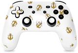 Skin Decal Wrap works with Original Google Stadia Controller Anchors Away White Skin Only CONTROLLER NOT INCLUDED