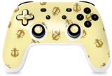 Skin Decal Wrap works with Original Google Stadia Controller Anchors Away Yellow Sunshine Skin Only CONTROLLER NOT INCLUDED