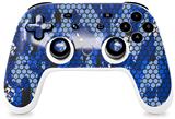Skin Decal Wrap works with Original Google Stadia Controller HEX Mesh Camo 01 Blue Bright Skin Only CONTROLLER NOT INCLUDED