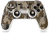 Skin Decal Wrap works with Original Google Stadia Controller HEX Mesh Camo 01 Brown Skin Only CONTROLLER NOT INCLUDED