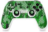 Skin Decal Wrap works with Original Google Stadia Controller HEX Mesh Camo 01 Green Bright Skin Only CONTROLLER NOT INCLUDED