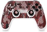 Skin Decal Wrap works with Original Google Stadia Controller HEX Mesh Camo 01 Red Skin Only CONTROLLER NOT INCLUDED