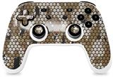 Skin Decal Wrap works with Original Google Stadia Controller HEX Mesh Camo 01 Tan Skin Only CONTROLLER NOT INCLUDED