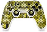 Skin Decal Wrap works with Original Google Stadia Controller HEX Mesh Camo 01 Yellow Skin Only CONTROLLER NOT INCLUDED