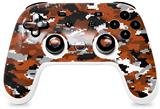 Skin Decal Wrap works with Original Google Stadia Controller WraptorCamo Digital Camo Burnt Orange Skin Only CONTROLLER NOT INCLUDED