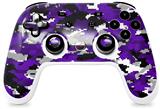 Skin Decal Wrap works with Original Google Stadia Controller WraptorCamo Digital Camo Purple Skin Only CONTROLLER NOT INCLUDED