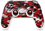 Skin Decal Wrap works with Original Google Stadia Controller WraptorCamo Digital Camo Red Skin Only CONTROLLER NOT INCLUDED
