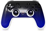 Skin Decal Wrap works with Original Google Stadia Controller Smooth Fades Blue Black Skin Only CONTROLLER NOT INCLUDED
